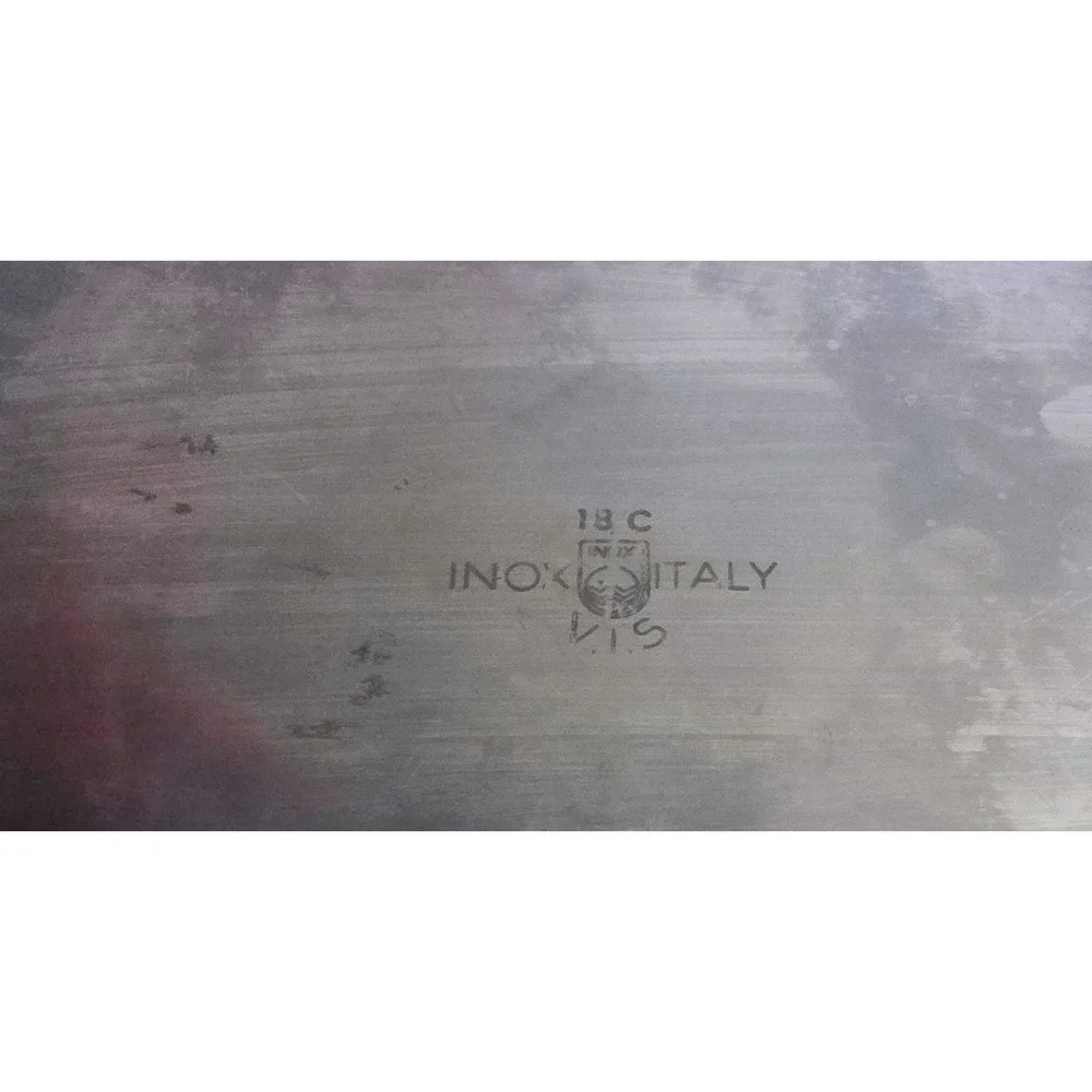 Inox Italy Stainless Steel Fish Poacher 18/10 Oval Steamer Pan with Rack 18 Inch
